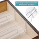 thumbnail image 3 of Adjustable Drawer Organizers, 8-Pack Clear Plastic Dividers for Storage, 3 of 5