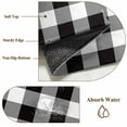 thumbnail image 6 of Black and White Checkered Runner Rug 2.7x5 FT, Non Slip Entryway Carpet, Farmhouse Buffalo Plaid Washable Soft Floor Carpet Entrance Mat Non-Shedding Throw Rug for Hallway Laundry Room Bedside, 6 of 9