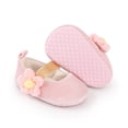 thumbnail image 4 of Yoyauz Baby Girl Mary Jane Shoes Anti Slip Rubber Sole Ballet Slippers Princess Dress Wedding Shoes Newborn Kids Shoes Toddler Shoes（0-12 Month）, 4 of 11