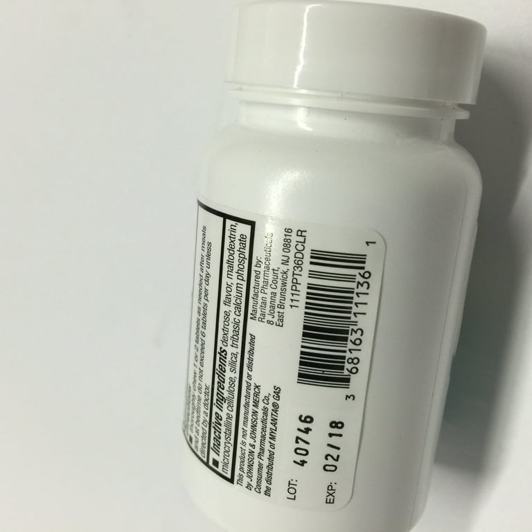 Major MiAcid Gas Relief Simethicone 80mg 100 Count Tablets