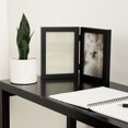 thumbnail image 2 of DesignOvation Gallery Black Hinged Double Picture Frame, 2 of 6