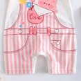 thumbnail image 4 of CAUYDY Preemie Girls Jumpsuit Spring Summer Newborn One-Pieces for Boys Baby Short Sleeve Sleepwear Unisex Infant Pjs 3 6 9 Months 1T 2T Sizes 0-3 Months,Light Pink, 4 of 5