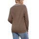 thumbnail image 3 of SUÉTER DE CUELLO EN V INSPIRADOR CHIC PARA MUJERES, PULÓVER DE MANGA LARGA A RAYAS, SUÉTER SUAVE CASUAL DE OTOÑO, TAMAÑO XS, COLOR MARRÓN, 3 of 6