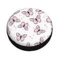 thumbnail image 3 of Gaeub Pink Butterflies (2) 14-17in Tire Cover, Spare Tire Cover, for Camper Caravan, Trailer, Car, Truck, SUV, Jeep - 14 inch, 3 of 9