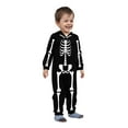 thumbnail image 6 of SDNall Halloween Family Jumpsuit Toddler Boys Girls Halloween Fashion Skeleton Print Plush Long Sleeved Romper Family Parent-Child Wear, 6 of 9