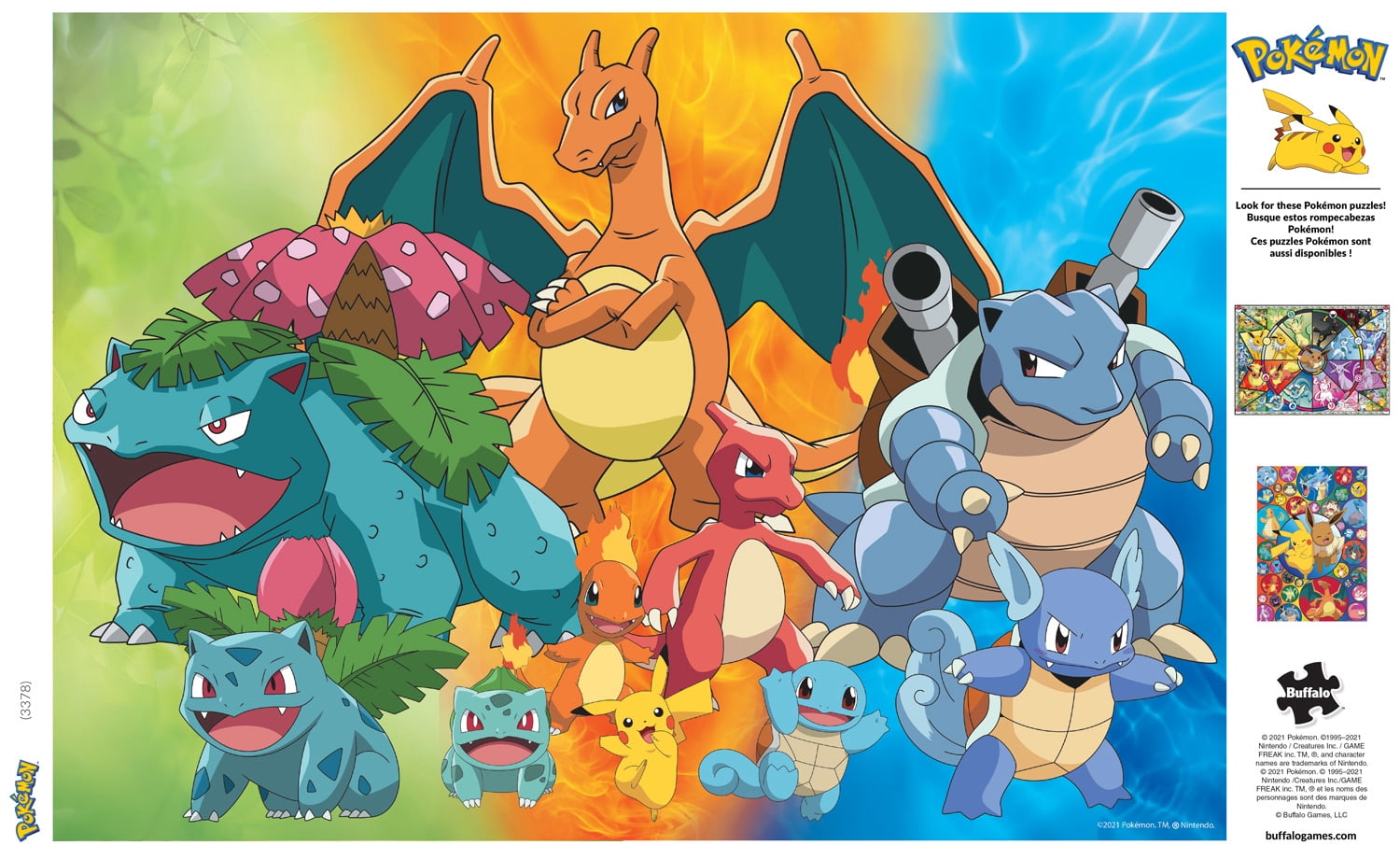 Buffalo Games 500-Piece Pokémon Kanto Region Evolutions Interlocking Jigsaw Puzzle