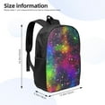 thumbnail image 2 of Disketp Bright Universe School Backpack, Lightweight Basic Middle School Bookbags 17 Inch Casual Daypack for Student College, Travel or Outdoor, 2 of 6