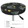 thumbnail image 4 of Bingfone12 Inch Padded Round Bar Stool Cover Cushion With Elastic Fabric Round Chair Seat - Faces Of The Cat, 4 of 7