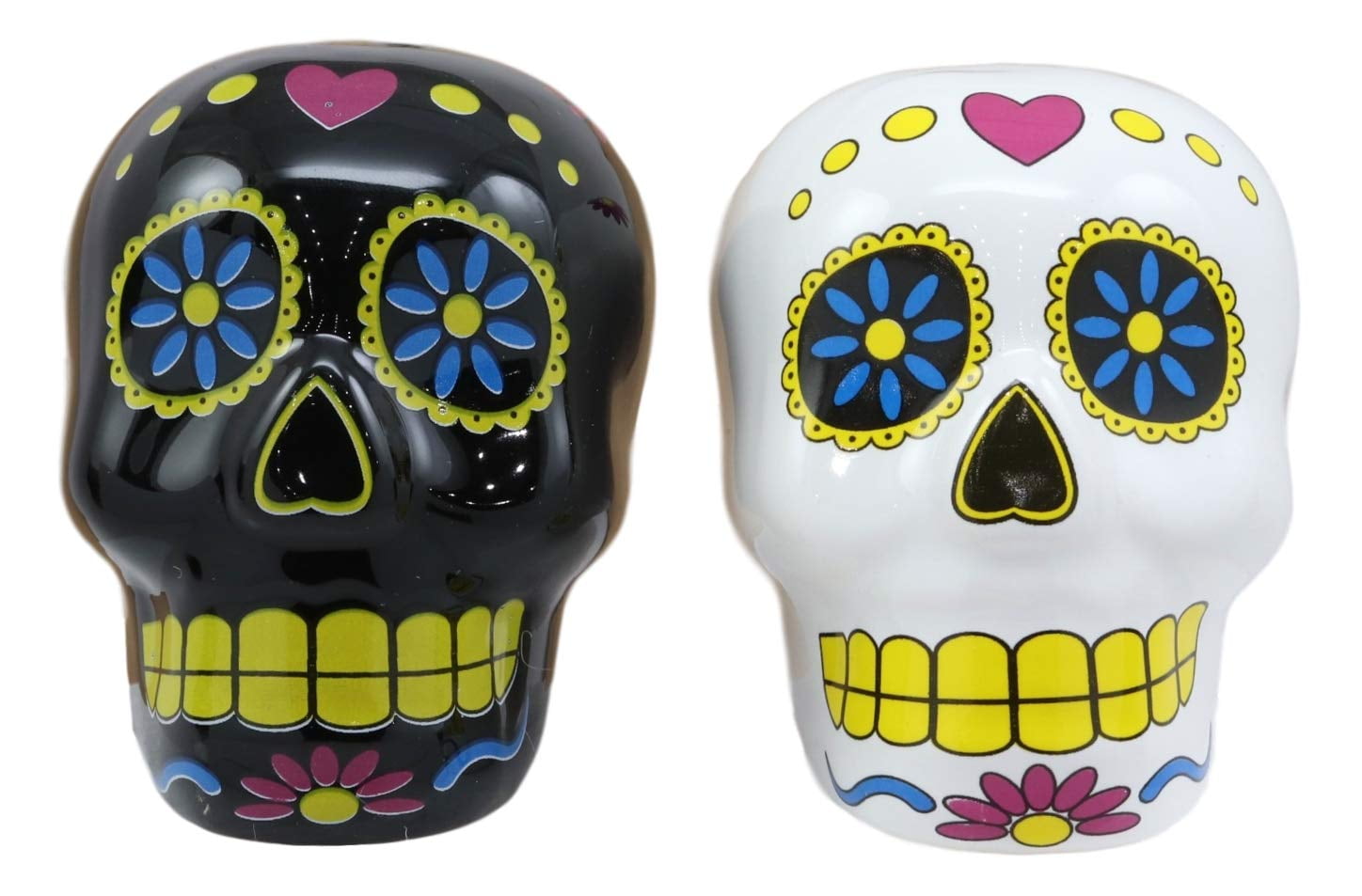 Ebros Los Sabrositos Day Of The Dead Black And White Floral Sugar
