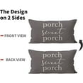 thumbnail image 6 of Porch Pillows Covers 12x20,Porch Decor,Farmhouse Porch Decor,Outdoor Pillows,Outdoor Pillow Covers,Outdoor Throw Pillows,Outdoor Waterproof Pillow Covers(Grey), 6 of 6