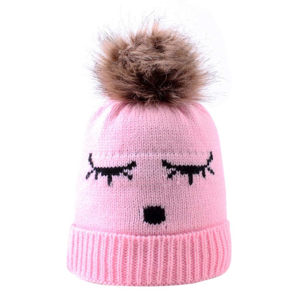 pink baby bobble hat
