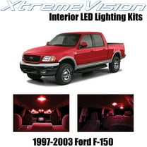 XtremeVision Interior LED for Ford F-150 1997-2003 10 pcs Red Interior LED Kit   Installation Tool
