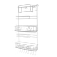 thumbnail image 4 of Estante de refrigerador de girasol grande blanco (con 4 ventosas) - Colgador de pared lateral del refrigerador Vhermosa LN-2389, 4 of 7