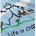 thumbnail image 4 of Life is Crap Dog Chase Funny Shirt Adult Gift Idea Cute Edgy T-Shirt Tee, 4 of 7