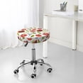 thumbnail image 6 of KLL Tomatoes Round Bar Chair Cushion Cover 13 inch ,Bar Stool Protector with Elastic, Soft Washable, 6 of 6