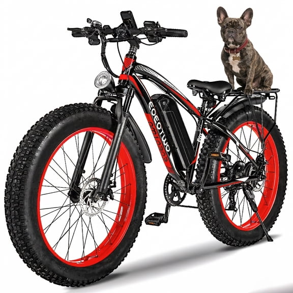EOEOTWO E01 1500W Electric Mountain Bike for Adults, UL 2849 Certified, 48V 15Ah Removable Battery, 26" Fat Tire All-Terrain E-Bicycle, 34MPH, Up to 60 Miles Range UL 2849