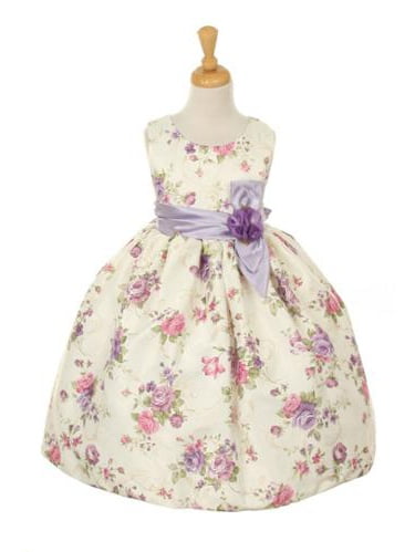 girls purple easter dress