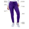 thumbnail image 4 of Adar Pro Modern Athletic Scrub Set For Women - Modern V-Neck Scrub Top & Yoga Jogger Scrub Pants, 4 of 7