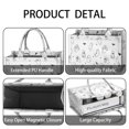 thumbnail image 4 of Large Capacity Tote Bag,Minimalist Halloween Ghost Pattern Handbag Fashion Luxury Tote Bag,15.7"x13"x 5.1" Inches,Laptop Compatible, 4 of 6