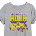 thumbnail image 3 of Marvel Hulk - Logo Pose - Women's Oversized Graphic T-Shirt, 3 of 5