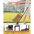 thumbnail image 2 of Folding Hand Truck 110lbs 2 Wheels 1 Rope Black, 2 of 10