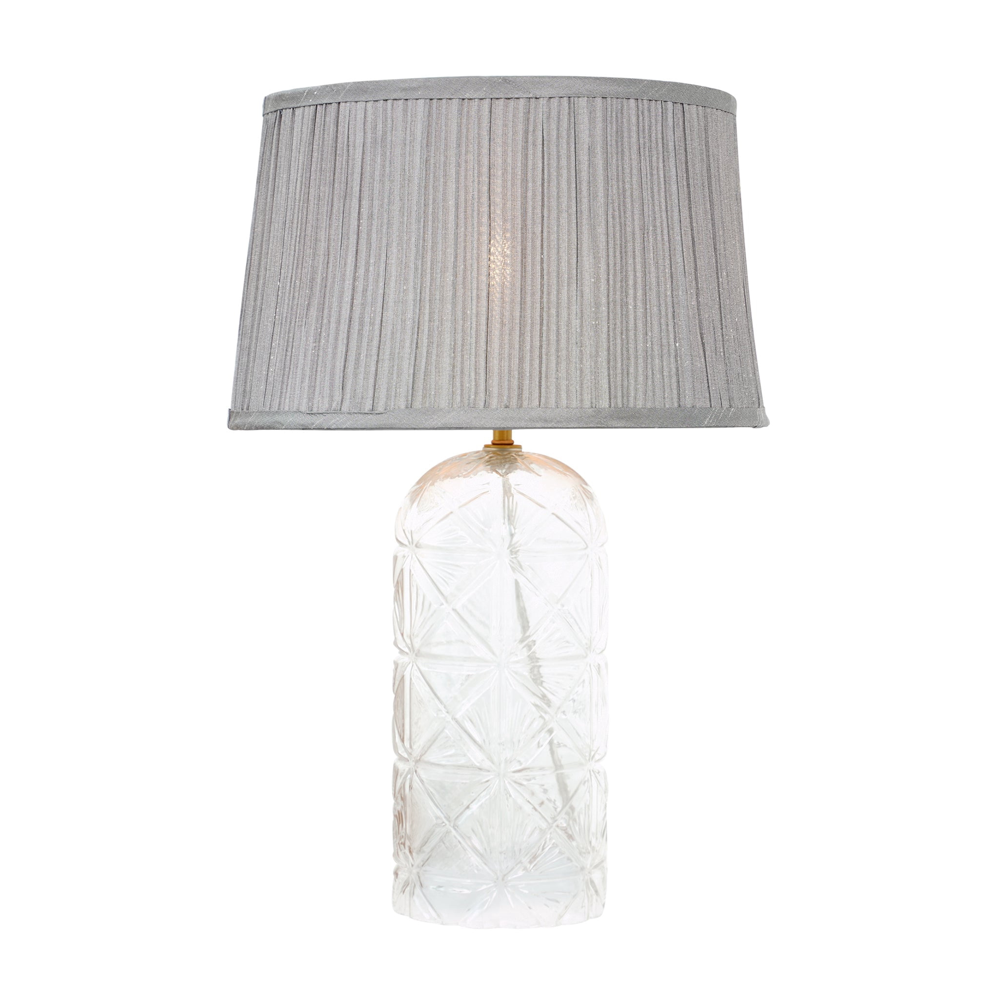 Modern Bed Side Nightstand Decorative Led Table Desk Lamp Luxora Table Lamp Gold, Clear and Grey 110-120V