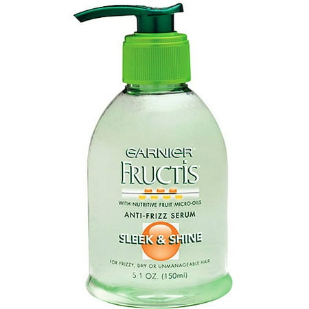 Garnier Fructis Sleek & Shine Leave-In Anti-Frizz Serum, 5 ...