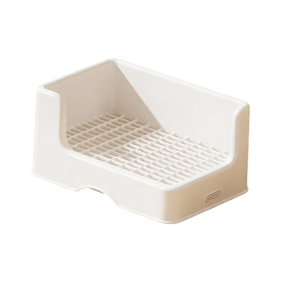 Fzaqwen Rabbit Litter Box Easy Cleaning Toilet for Hamster Small Animals Chinchillas 32x22x16cm