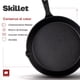 thumbnail image 2 of Ultrachef Juego de 3 Sartenes de Hierro Fundido con Mango Largo, Previamente Curado, Cast-Iron Skillet, Set de 3 piezas (6", 8" y 10"), Negro, 2 of 2