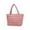 🔥 Pink_Base#1380, variant on Quilted Tote Bag for Women | Lightweight Puffer Padded Shoulder Purse | Large Nylon Handbag with Zipper and Buckle Closure | Machine Washable | 1 Pack