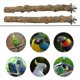 thumbnail image 3 of 4 Pieces Wooden Bird Cage Branches, Natural Wood Bird Perches, Parakeet Stand Toy, Wooden Stand for Parrot Bird Cage for Parrots Budgies Cockatiels, 3 of 5