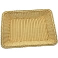 thumbnail image 2 of Travelwant Wicker Bread Basket, Rectangular Woven Basket with Handles Tabletop Food Fruit Vegetables Serving Baskets Trays, 2 of 6