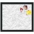 thumbnail image 2 of PinPix 16x14 Custom Cork Bulletin Board White Grey Poster Board Has a Fabric Style Canvas Finish, Framed in White Grey, by ArtToFrames (PinPix-1877), 2 of 5