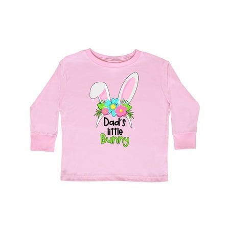 

Inktastic Dad s Little Bunny Cute Easter Bunny Ears Gift Toddler Boy or Toddler Girl Long Sleeve T-Shirt