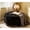 Black + Wood+ Foam, variant on 25Inch Round Storage Ottoman with Tray, Modern Tufted Fabric Circle Coffee Table with Storage, Upholstered Ottoman with Removable Top for Living Room, Bedroom,Camel