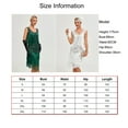 thumbnail image 6 of 1920s Vintage Dress Summer Fringe Beaded Great Gatsby Flapper Evening Dress Party Cocktail Prom,3XL,White, 6 of 6