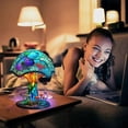 thumbnail image 4 of Mushroom Table Lamps Stained Resin Plant Series Lamp USB Night Light Bedside New, 4 of 5