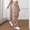 Pink, variant on Women Jeans Plus Size Mid Waist Lightweight Cargo Pants Casual Loose Fit Solid Color Trouser with Pockets Classic Long Pants