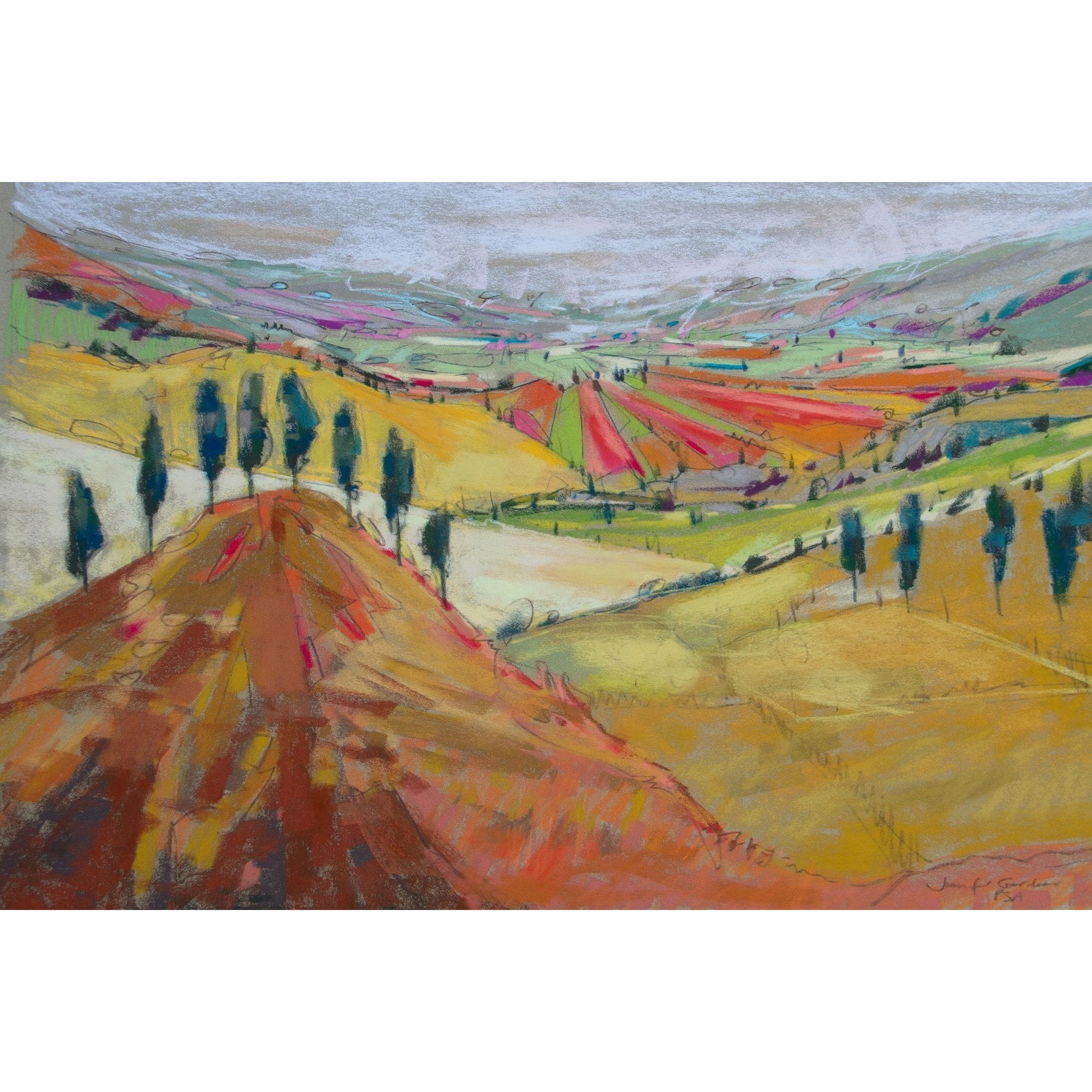 "Tuscany XII" Painting Print on Wrapped Canvas