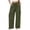 Olive Green, variant on TFEOQRY Womens Cargo Pants with Pockets Elastic Waist Drawstring Solid Color Loose Casual Wide Leg Pants