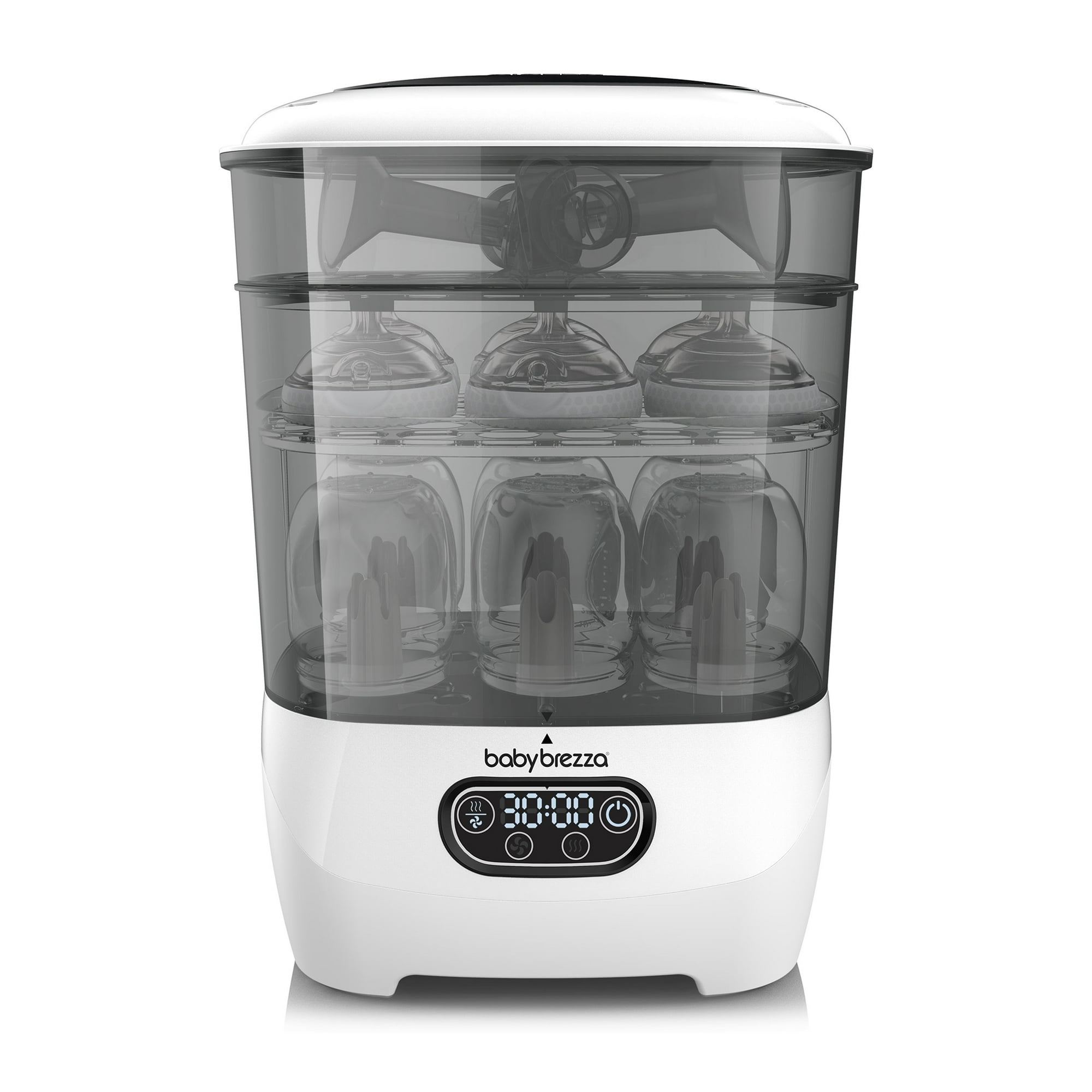 Baby Brezza Bottle Sterilizer and Dryer Advanced – 33% Faster - Largest Capacity Steam Sanitizer - Universal Sterilization Machine for All Bottles + Pump Parts - HEPA Air Filter