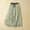 A_ Green, variant on Women's Cotton Linen Skirts Drawstring High Waist Skirts Plain Layered A-Line Flared Flowy Midi Long Skirts Green 10