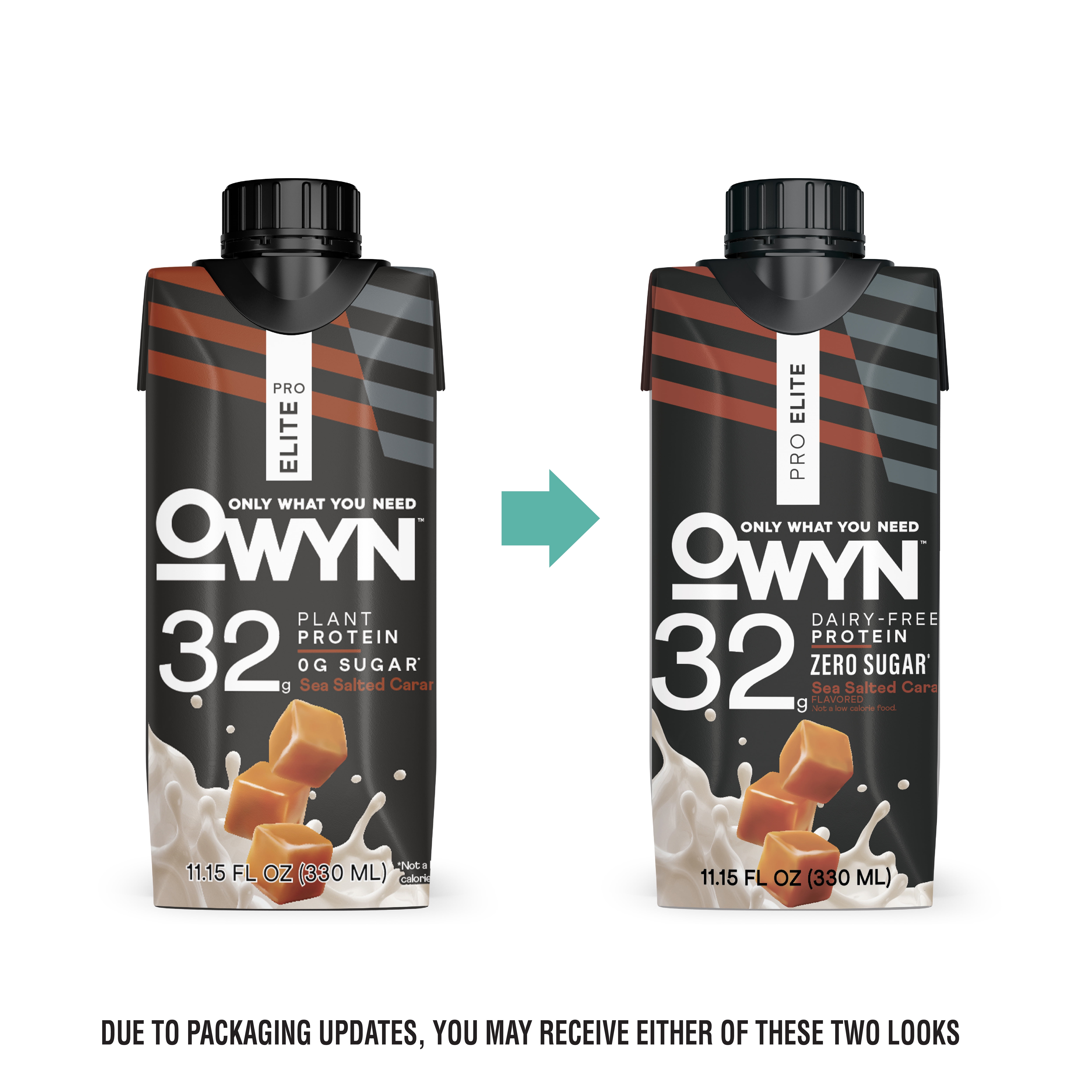 OWYN Pro Elite 32g High Protein Shakes, Sea Salt Caramel, 11.15 fl oz, 4 Count