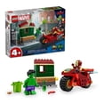 thumbnail image 1 of Set LEGO Super Heroes Iron Man con Moto y Hulk 76287, 1 of 4
