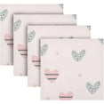 thumbnail image 5 of Coolnut Red Loving Heart Cloth Napkins Set of 6, Durable Printed Washable Table Napkins for Valentines, Weddings, Dinners Parties Home Decor, 20 x 20 Inch Washcloth Gift, 5 of 7