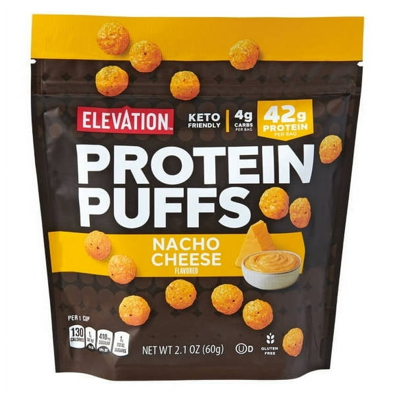 Nacho Cheese Protein Puffs, 2.1 oz- Pack of 3