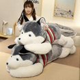 thumbnail image 2 of 26-27 Giant Soft Kawaii Husky Dog Plush Toys Cute Stuffed Animals Long Sleep Pillow Doll For Kids Girlfriend Birthday Gift Home Decor, 2 of 5