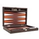 thumbnail image 1 of Juego de backgammon premium de 13 pulgadas - Tamaño de viaje - Tablero marrón oscuro Silverman & Co. 730699629588, 1 of 1