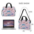 thumbnail image 3 of 16" Laptop Briefcase for Work Travel Laptop Shoulder Bag Carrying Handbag Laptop Case Seashells and Bows, 3 of 8