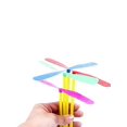 thumbnail image 5 of 1pack/5pcs Plastic Flying Fairy Toy Hand-Cranked Bamboo Dragonfly, Random Color, 5 of 5